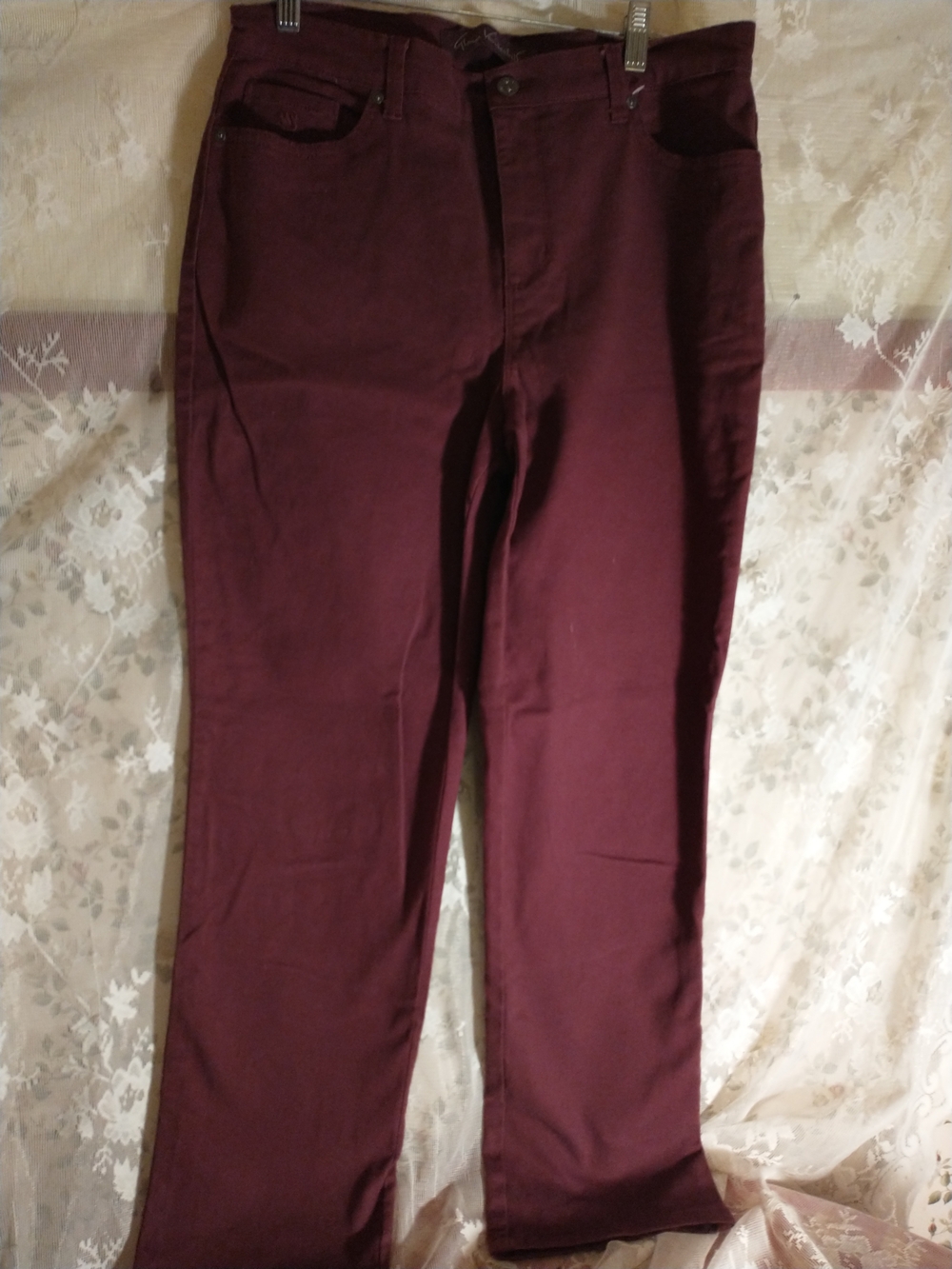 Gloria Vanderbilt Plum Amanda jeans sz 10 zipper closure high rise